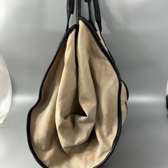 Free People Ryman Distressed Tote Studded Expendable Zipper Center - Picture 4 of 16